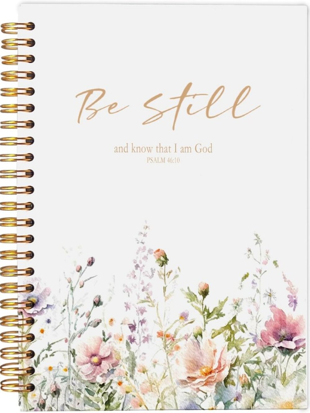 Floral Spiral Notebook Journal - 5.5x8.3 Inch, Perfect for Bible Study & Notes